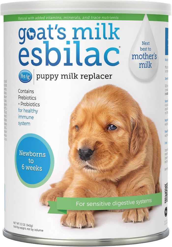 PetAg Goat’s Milk Esbilac Puppy Milk Replacer Powder 12 oz. Sensitive Digestion