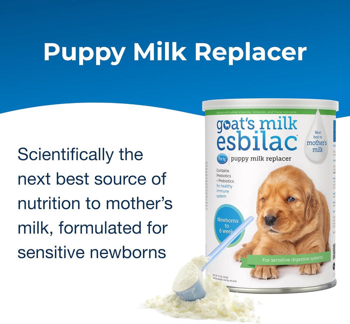 PetAg Goat’s Milk Esbilac Puppy Milk Replacer Powder 12 oz. Sensitive Digestion