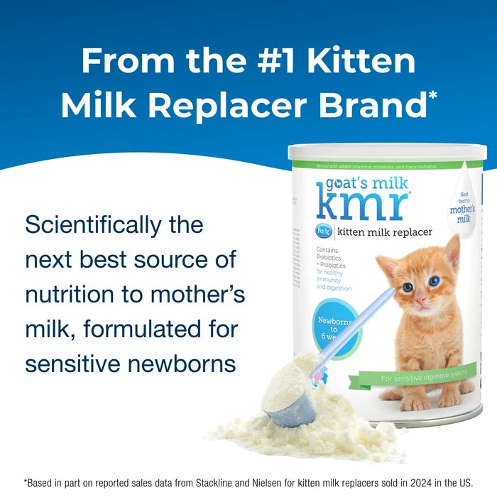 PetAg Goat's Milk Kitten Replacer Powder Sensitive Digestion Probiotics 12 oz.