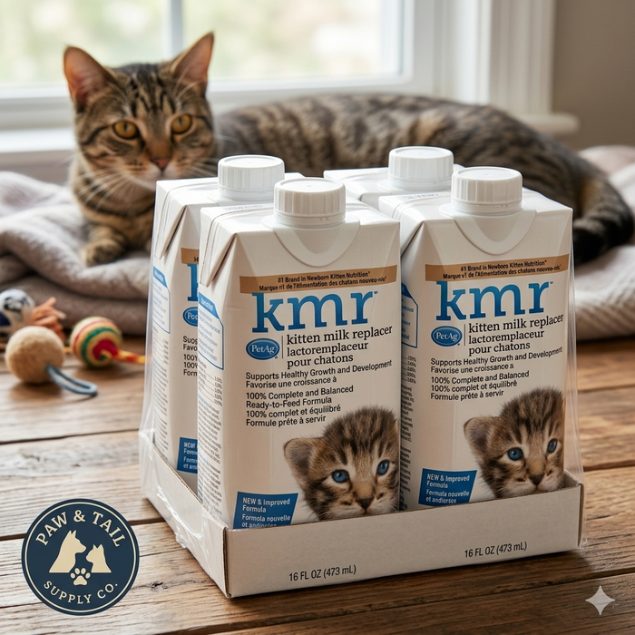 PetAg KMR Ready to Feed Milk Replacer for Kittens and Cats 16 oz. 4-Pack