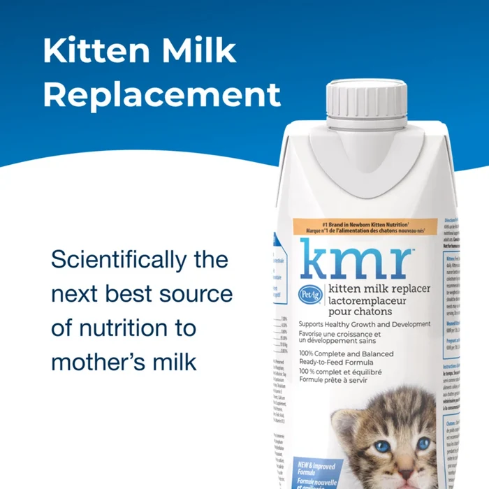 PetAg KMR Ready to Feed Milk Replacer for Kittens and Cats 16 oz. 4-Pack