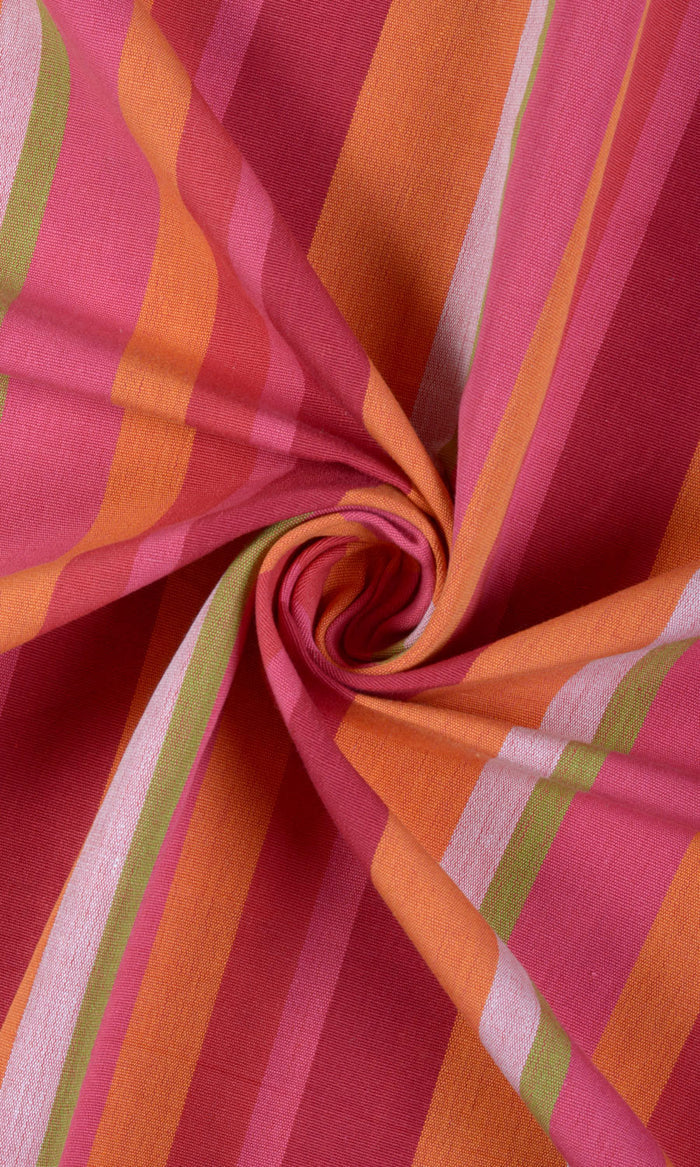 Cotton Curtains for Living, Bedroom, Kitchen, Bathroom (Orange/ Pink)