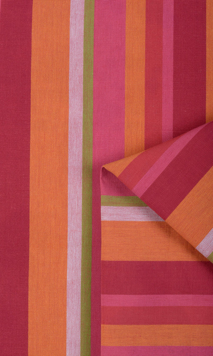 Cotton Curtains / Drapes / Window Drapery Panels (Orange/ Pink)