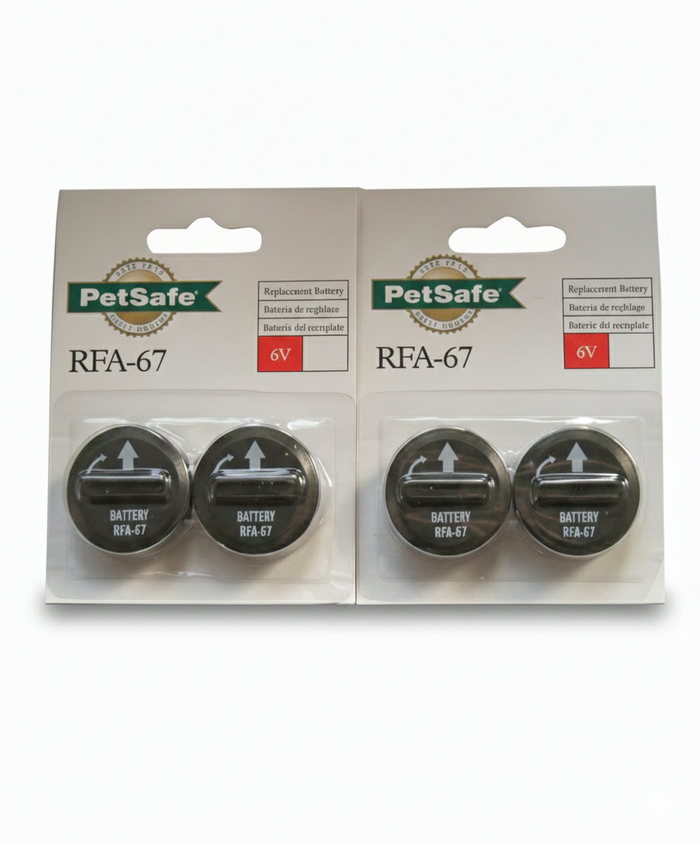 PetSafe RFA-67 6 Volt Replacement 4-Batteries Basic Bark Collar Compatible 2-Pack