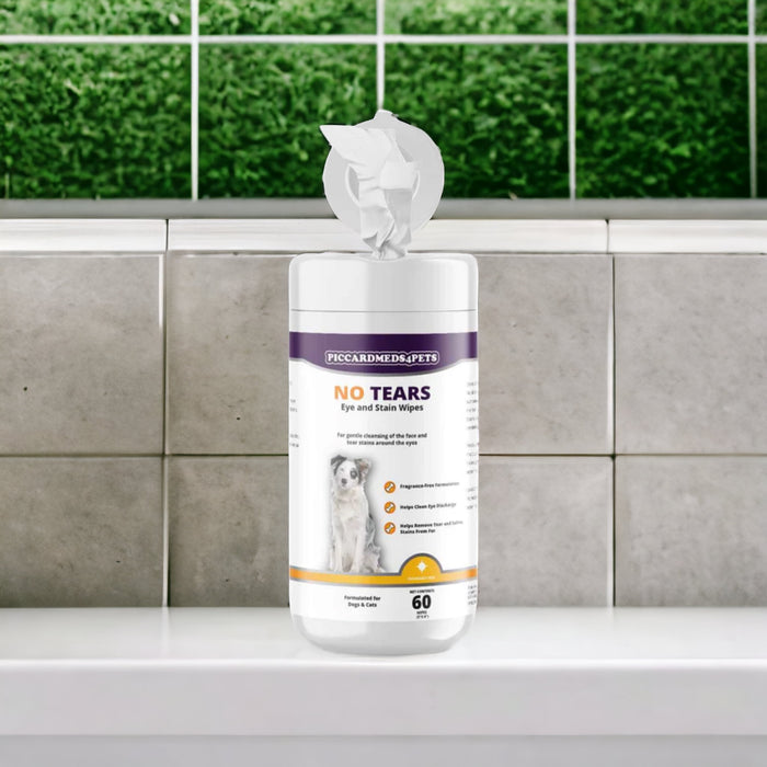 Piccardmeds4pets No More Tears Eye and Stain Wipes for Pets 60 Count