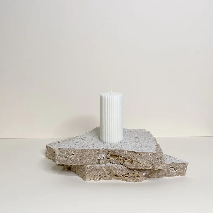 Pillar Candle "Ridge" 10cm