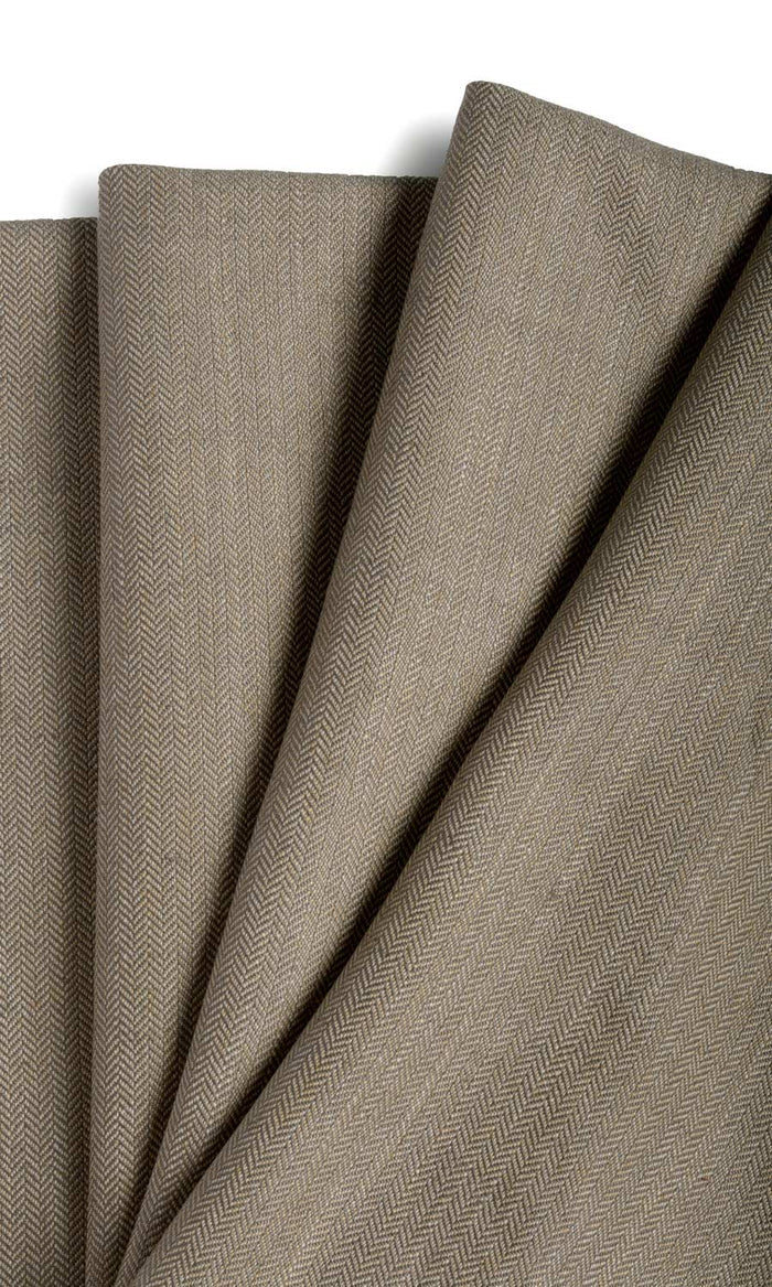 Herringbone Textured Drapery for Living, Bedroom, Kitchen, Bathroom (Mocha Brown)