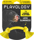 Playology Chicken Scent Rope Dog Toy Small Dri-Tech Durable Chew Toy