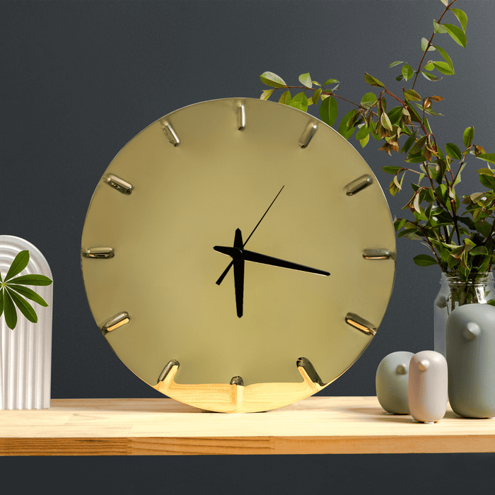 Polished Brass Wall Clock
