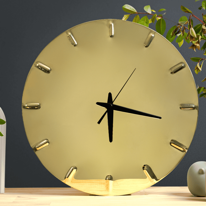 Polished Brass Wall Clock