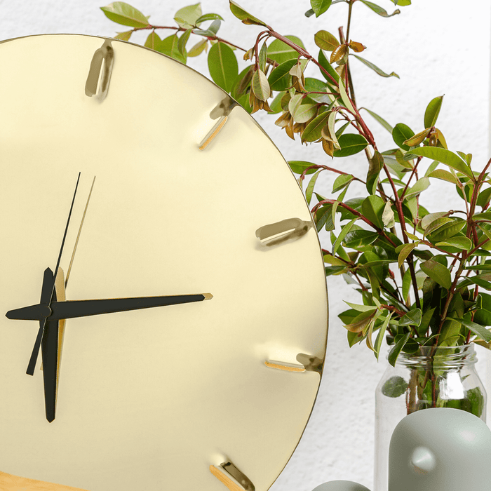 Polished Brass Wall Clock