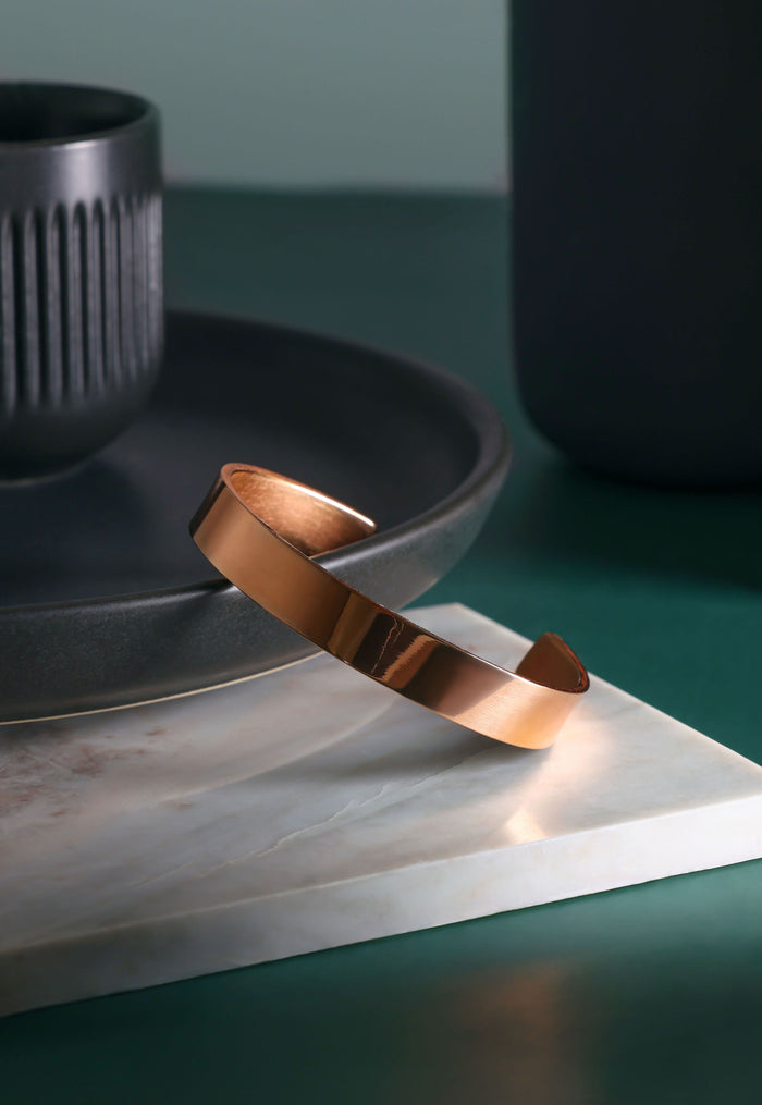 Polished Bronze Cuff Bracelet