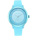 Pop Colours Blue Dial Silicon Strap Watch for Girls