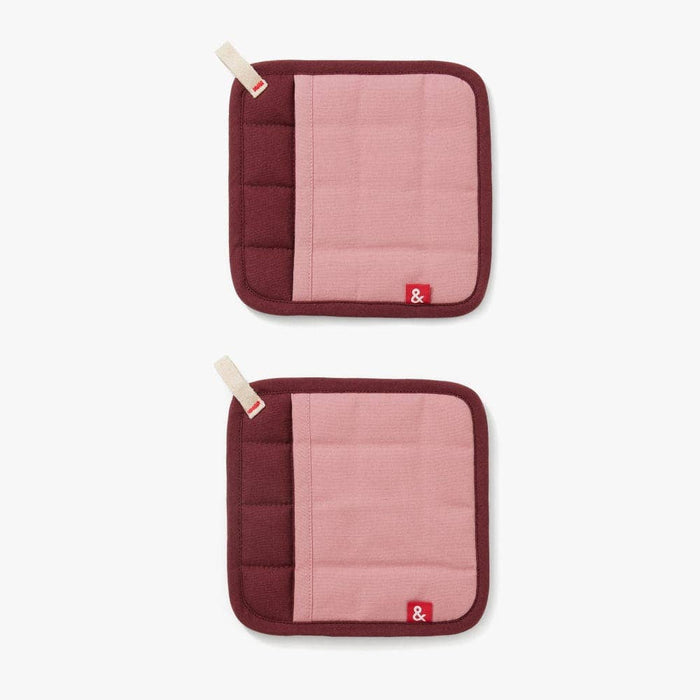 Pot Holders - Rhubarb