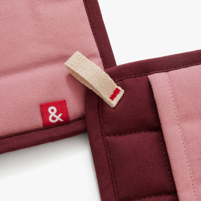 Pot Holders - Rhubarb