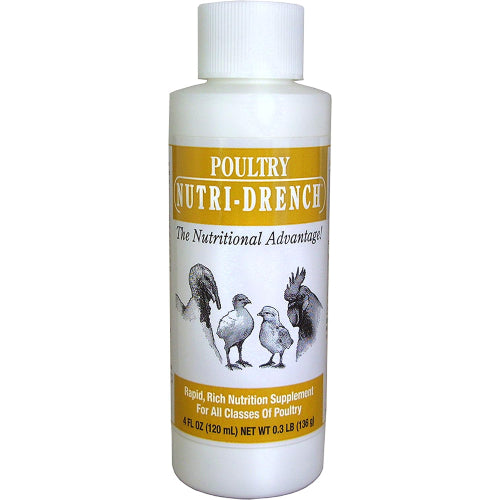Poultry Nutri-Drench Nutrition Supplement 4 oz. Liquid Vitamins for Poultry