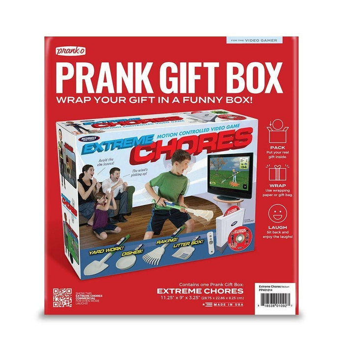 Prank Gift Box Extreme Chores | Hilarious Fake-Out Empty Box for Any Gift-Prank-O-The Bullish Store