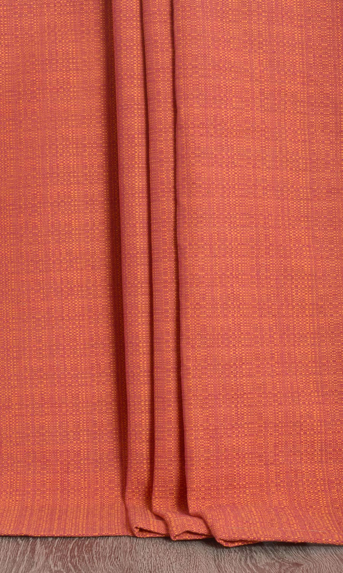 Cotton Curtains (Orange Red) Extra Long Short Wide