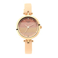Raga Viva Pink Dial Leather Strap Watch