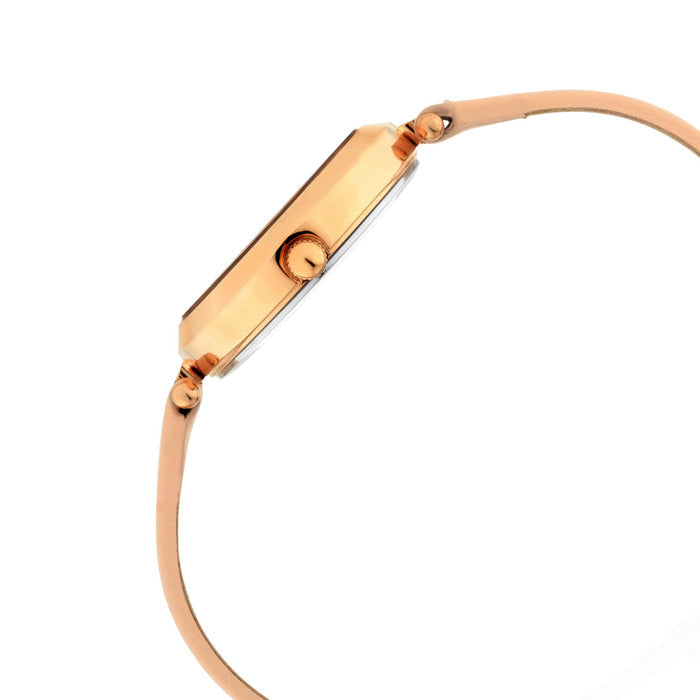 Raga Viva Pink Dial Leather Strap Watch
