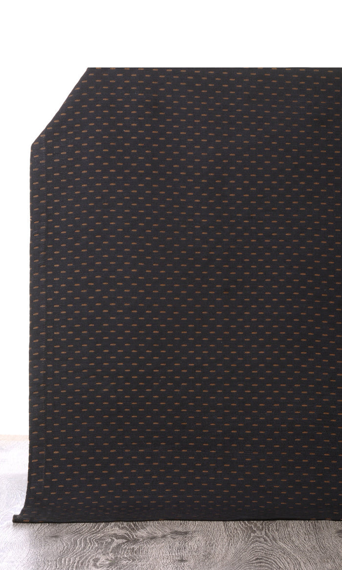 Cotton Curtain Panels for Living, Bedroom, Kitchen, Bathroom (Black)