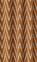 Chevron Print Drapes (Orange/ White)