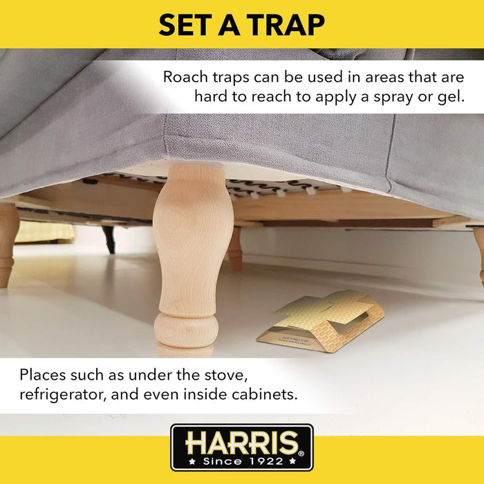 Raw Cat Harris Roach Glue Traps Lure Non-toxic Pesticide-free 2