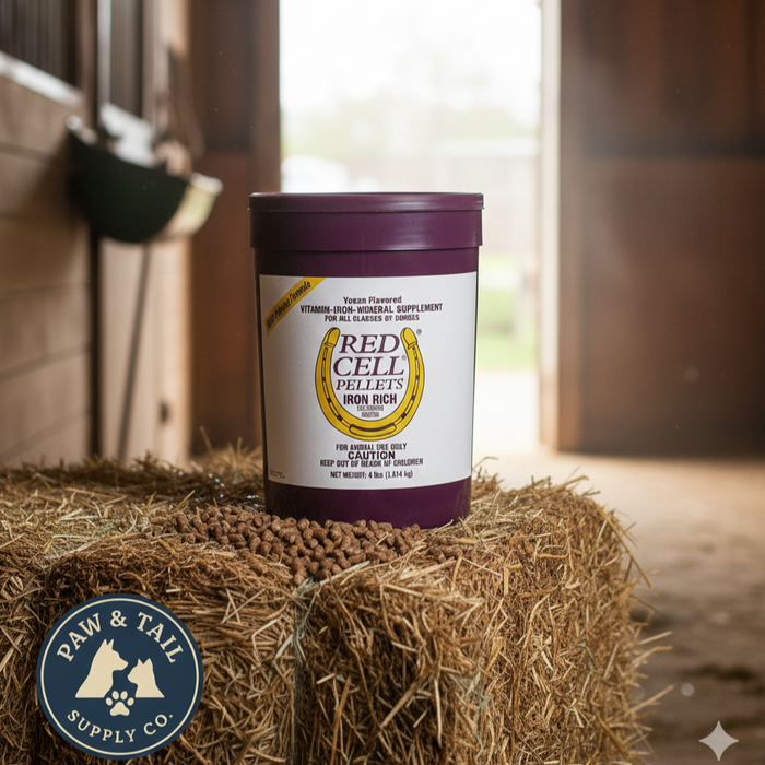 Red Cell Pellet Horse Supplement 4lbs Vitamin Iron Mineral Energy Recovery