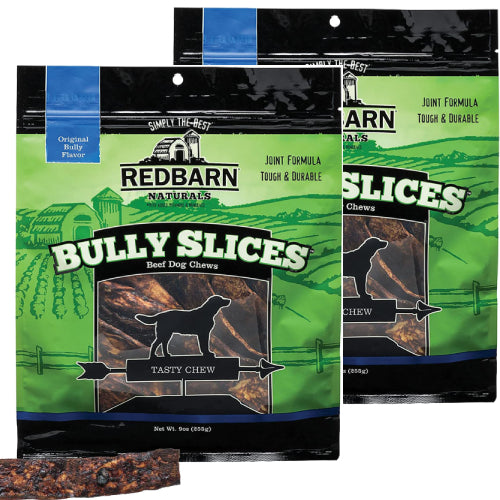 Redbarn Bully Slices Original Flavor Rawhide Dog Chews 9 oz. Joint & Dental Support 2PCK