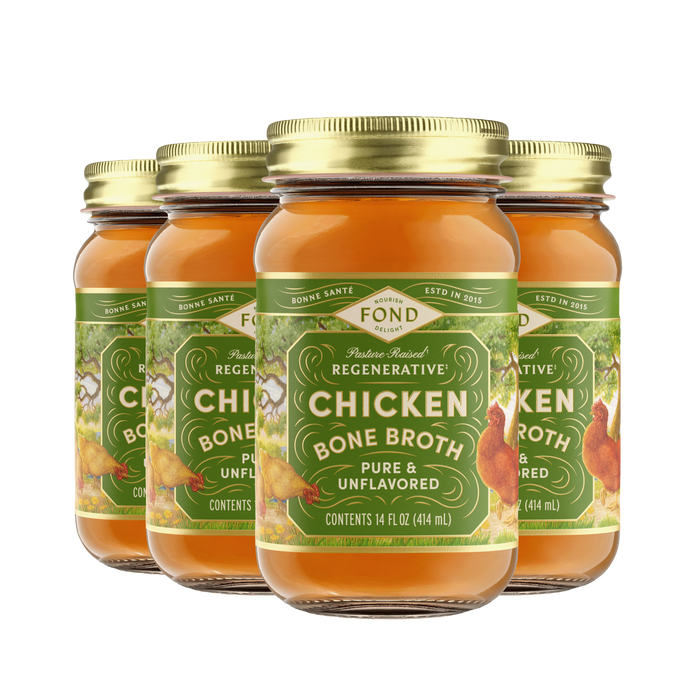 Regenerative Pasture-Raised Chicken Bone Broth