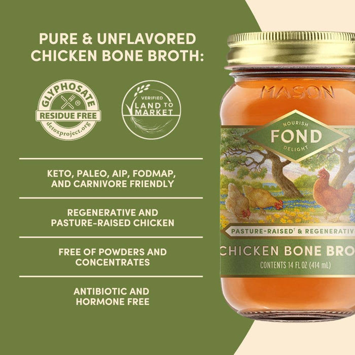 Regenerative Pasture-Raised Chicken Bone Broth