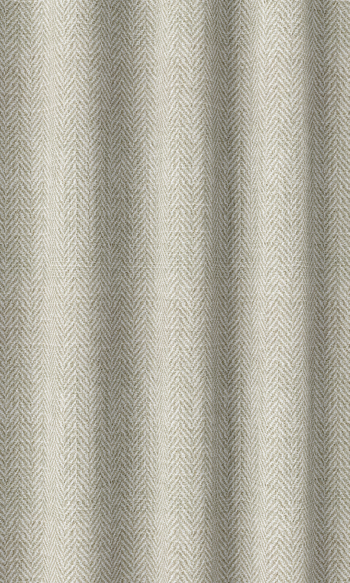 Herringbone Print Home Décor Fabric By the Metre (Beige/ White)