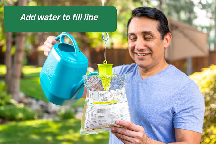 RESCUE! Disposable Fly Trap Outdoor Catches 20,000 Flies No Poison 24 Traps