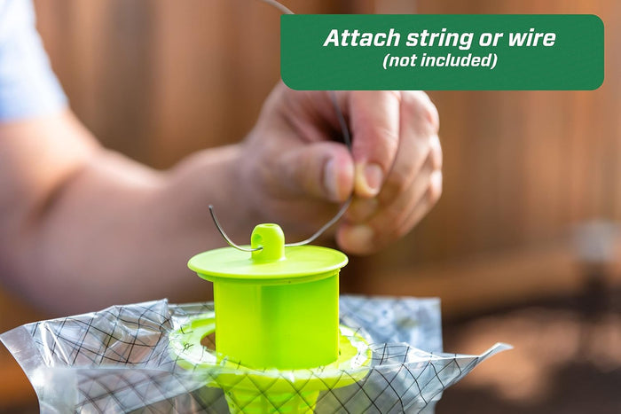 RESCUE! Disposable Fly Trap Outdoor Catches 20,000 Flies No Poison 4 Traps