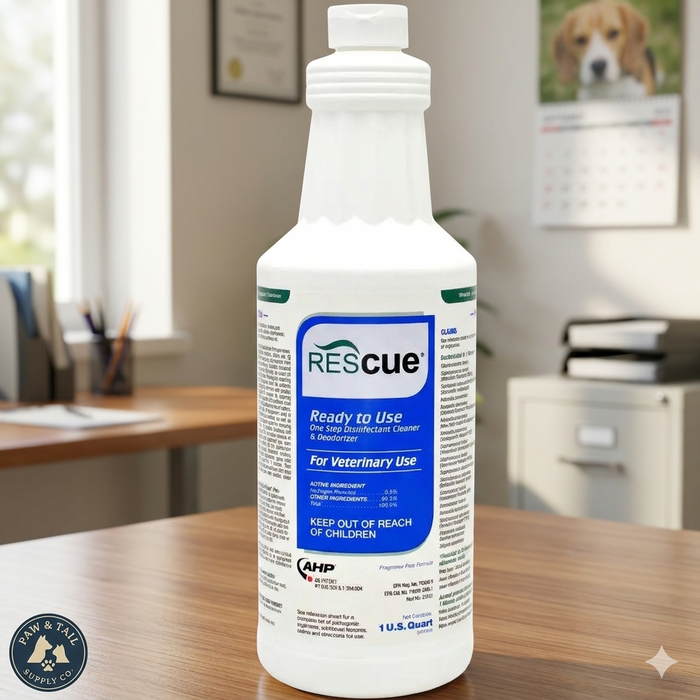 Rescue Ready to Use Disinfectant Cleaner AHP Veterinary Surface Cleaner 32 oz.