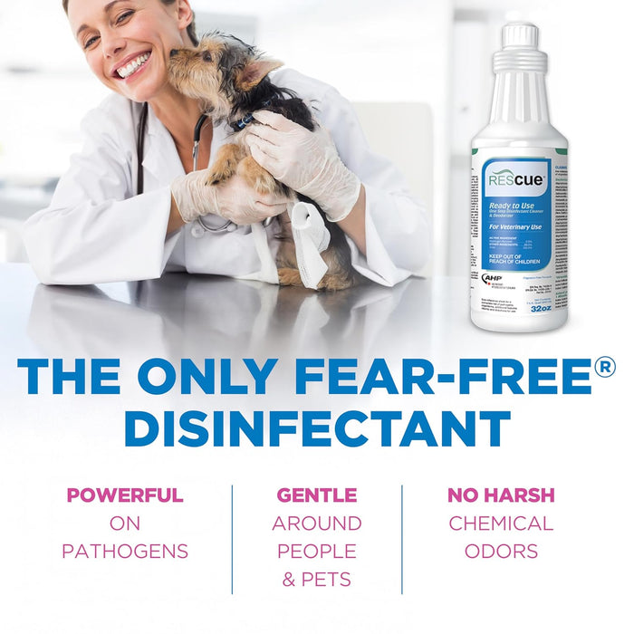 Rescue Ready to Use Disinfectant Cleaner AHP Veterinary Surface Cleaner 32 oz.