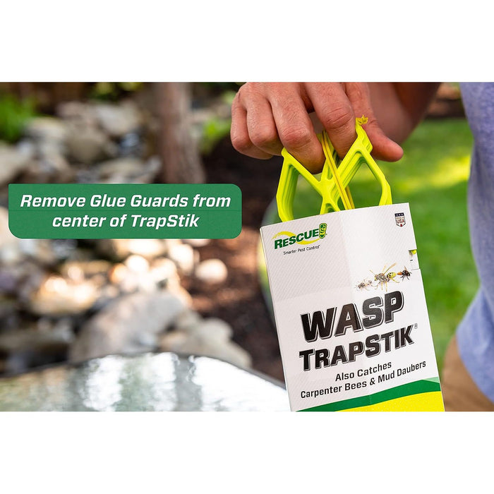 RESCUE! TrapStik for Wasps, Mud Daubers, Carpenter Bees 6-Pack