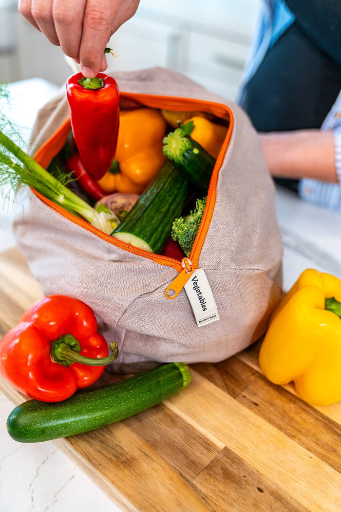Reusable Linen Bag for Vegetables