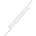 Silver 925 Rhodium Plated Adjustable Extension Chain 1.2mm - S025RH-SPRING | Silver Palace Inc.