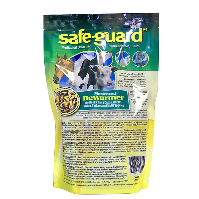Safe-Guard Multi Species Wormer Granules 1lb.