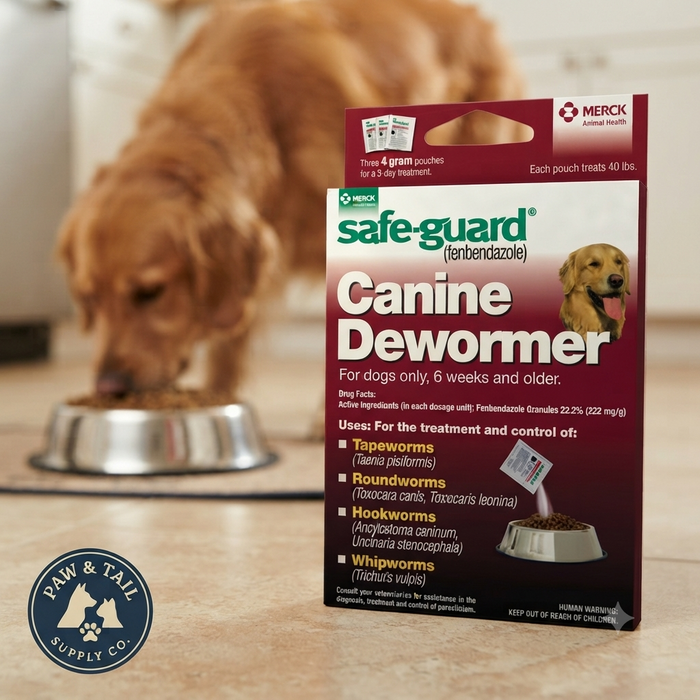 Safe-Guard Panacur (fenbendazole) K9 Dogs 40 lbs 4gm 3-Pack