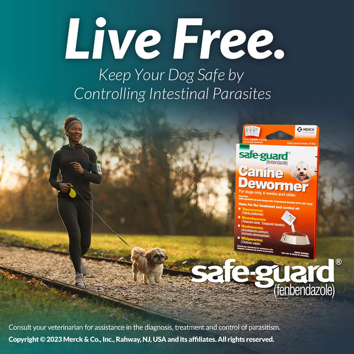 Safe-Guard Panacur (fenbendazole) K9 Dogs 40 lbs 4gm 3-Pack