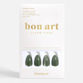 Sage Quartz Press-On Nails | Soft Green Cat-Eye Nails with Glossy Finish | Reusable
