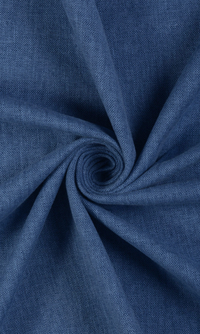 Linen-Blend Fabric Material By the Metre (Blue)