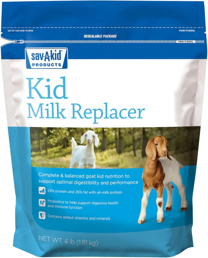Sav-A-Kid Goat Kid Milk Replacer 4lbs. Complete Protein Immune Support
