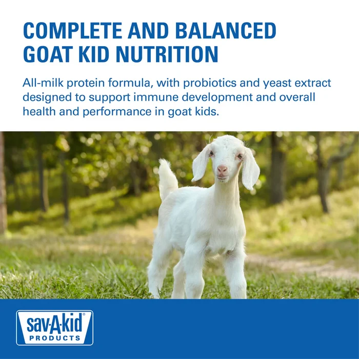 Sav-A-Kid Goat Kid Milk Replacer 4lbs. Complete Protein Immune Support