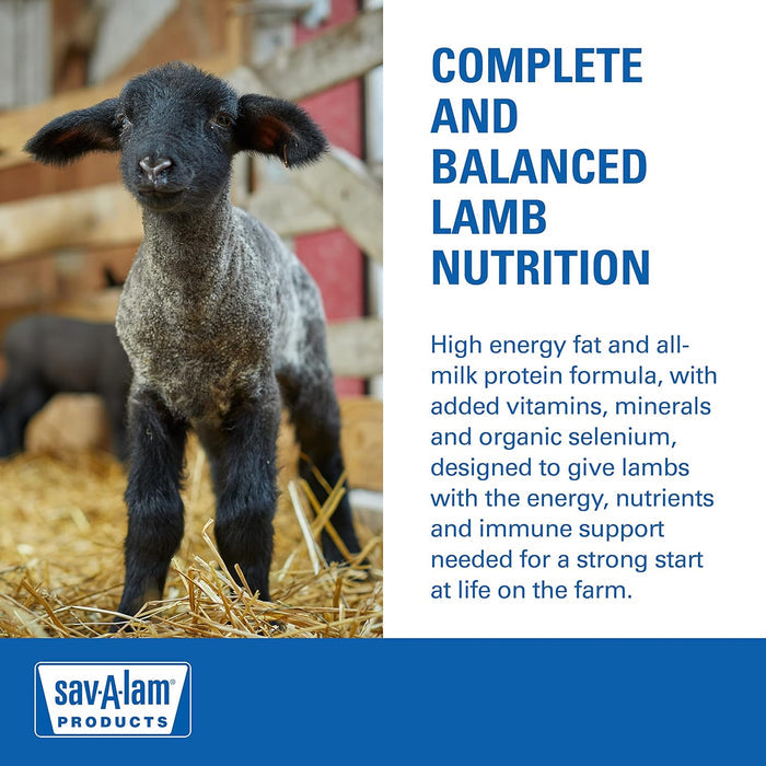 Sav-A-Lam Lamb Milk Replacer 8 lbs High Energy All-Milk Protein Formula