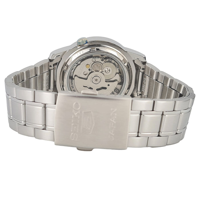 Seiko 5 Automatic Men Black Dial Stainless Steel Band Watch - SNKe63J1