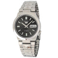 Seiko automatic 21 Jewels Calendar  black dial Stainless steel watch  SNK467J