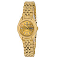 Seiko automatic 21 Jewels Calendar golden Stainless steel ladies watch  SYMH54J